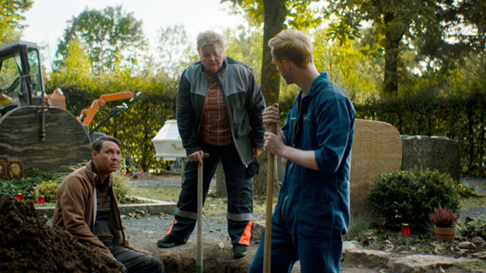 Gert (Tom Kreß), Rudi (Angelika Sedlmeier) und Pat (David Zimmerschied)