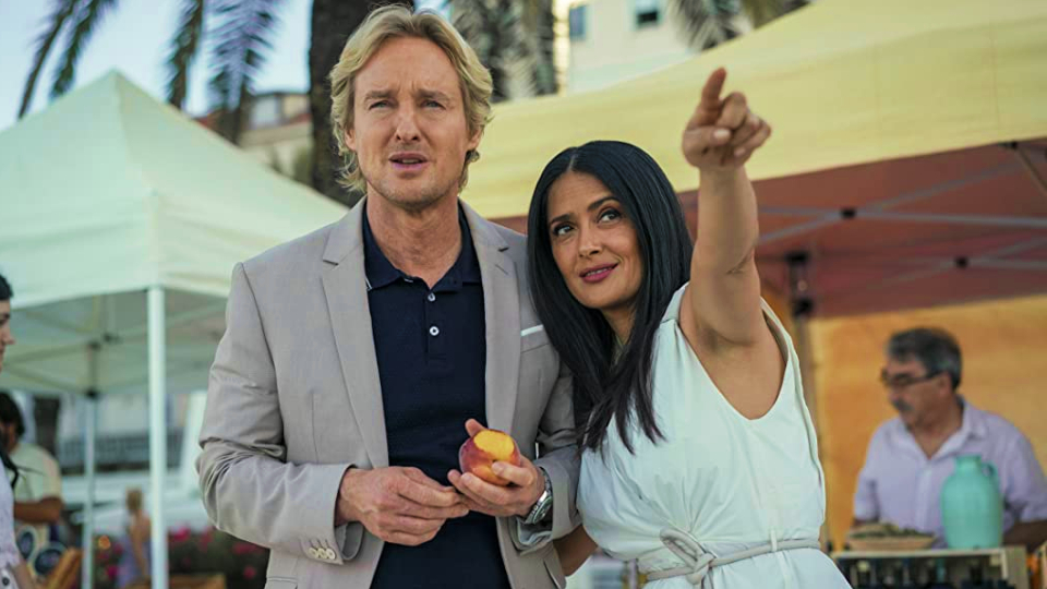 Greg (Owen Wilson) und Isabel Clemens (Salma Hayek)  