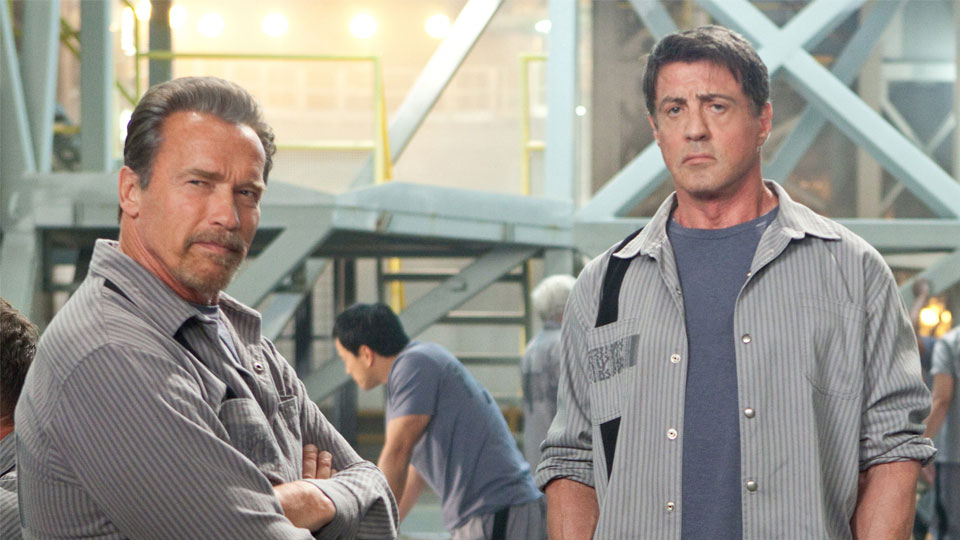 Rottmayer (Schwarzenegger), Breslin (Stallone)