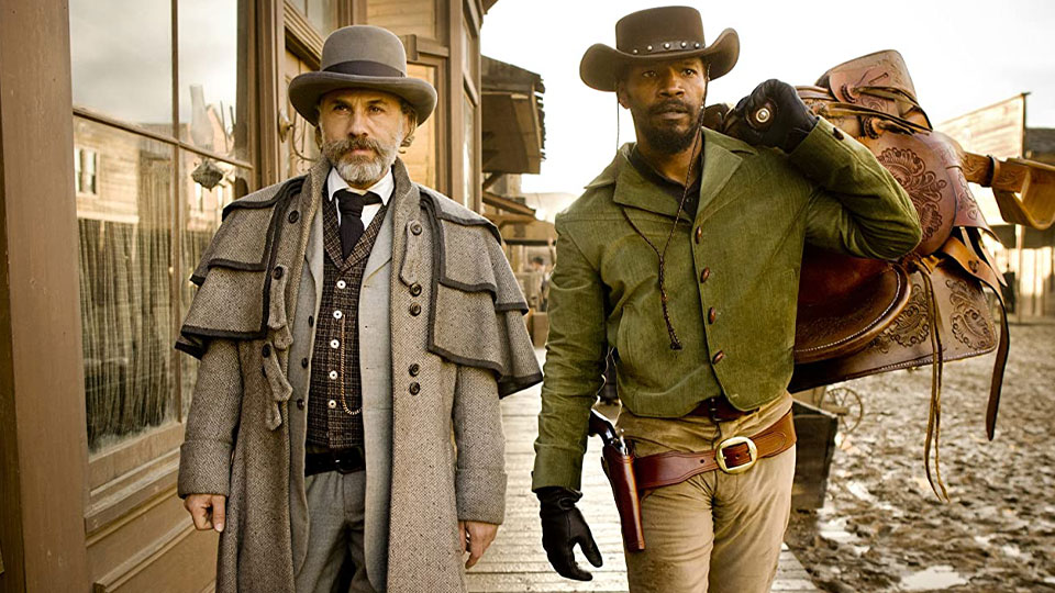 King Schulz (Christopher Waltz) und Django (Jamie Foxx)