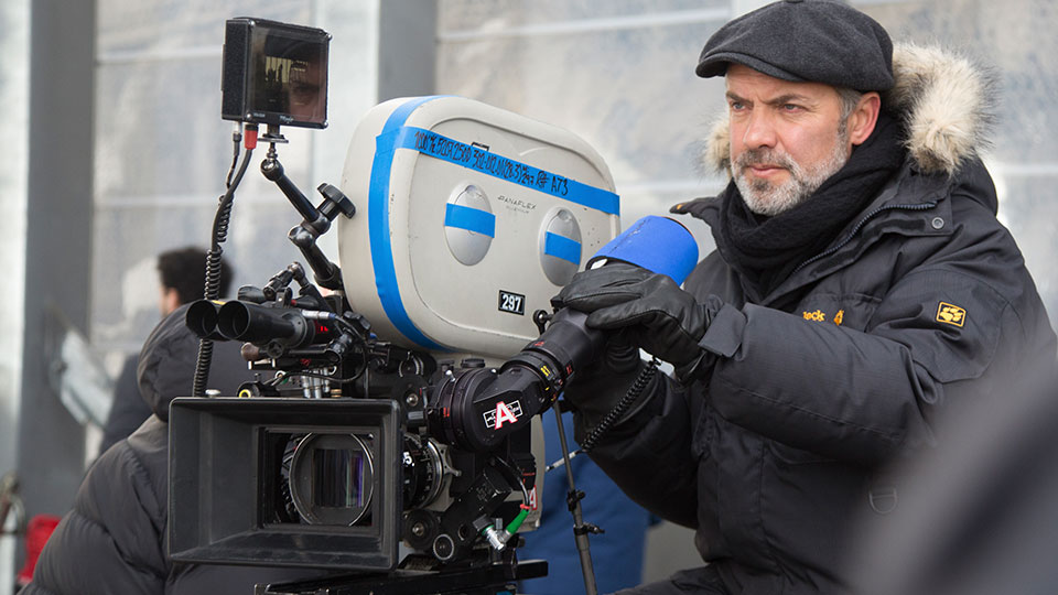  Regisseur Sam Mendes beim Drehstart von SPECTRE.