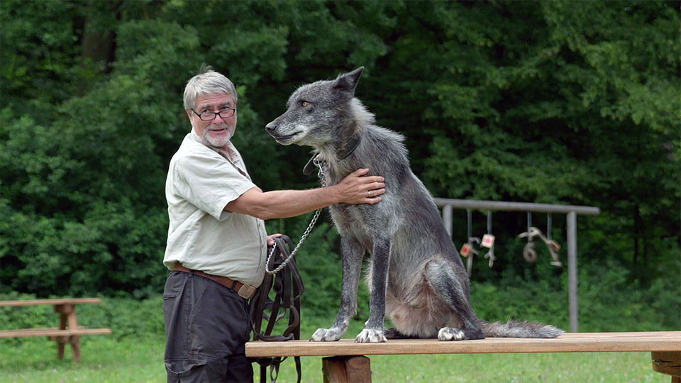 Kurt Kotrschal mit Aragon 