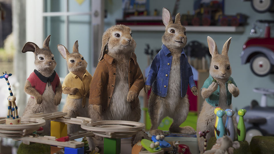 Flopsy, Mopsy, Benjamin, Peter Rabbit und Cotton-tail