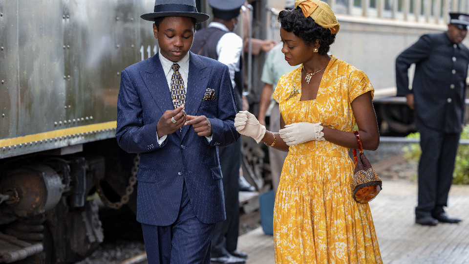 Emmett Till (Jalyn Hall) & Mamie Till-Mobley (Danielle Deadwyler)