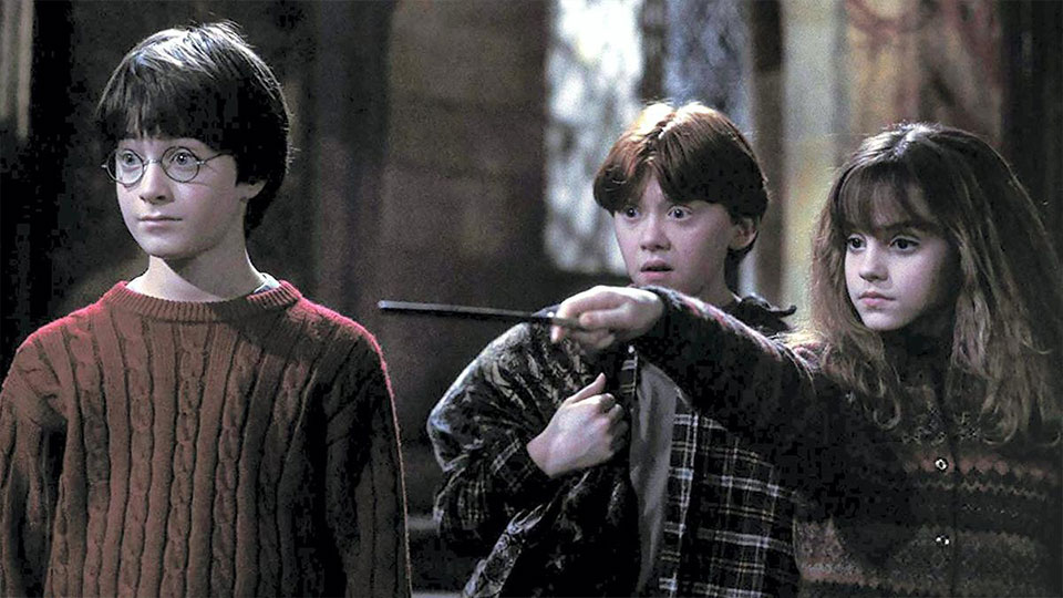 Harry (Daniel Radcliffe), Ron (Rupert Grint) und Hermione (Emma Watson)